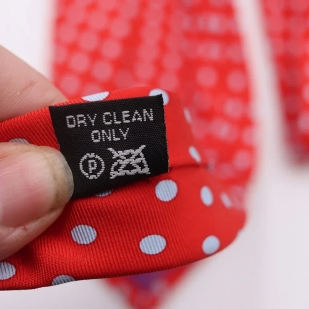 Paul Smith Red Silk Polka Dot Necktie Bold Quirky Career Menswear Vintage